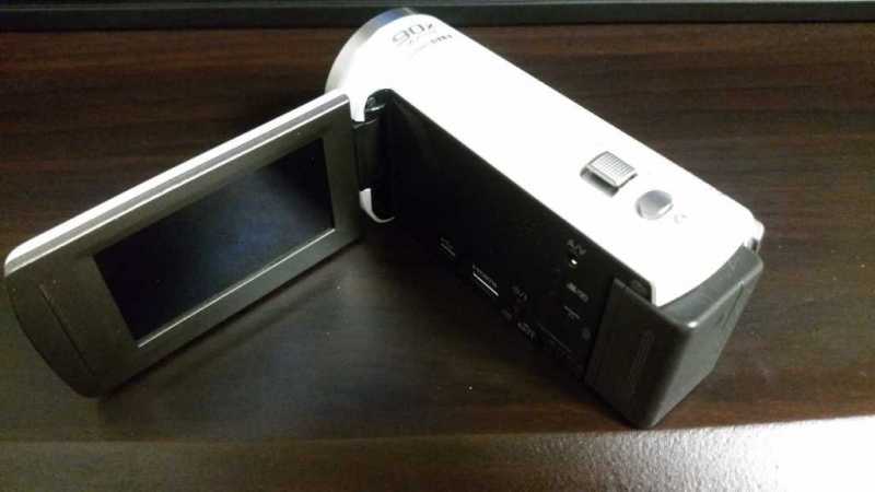 panasonic HC-V480MS(ホワイト)ビデオカメラの操作パネル