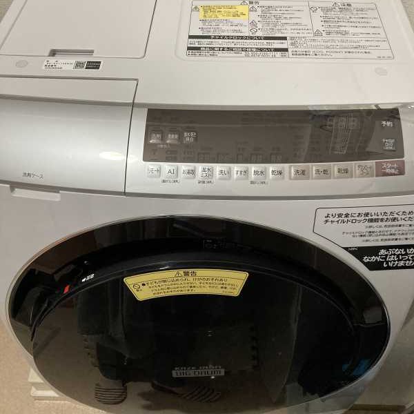 日立 BD-SX110ELドラム式洗濯乾燥機の上部