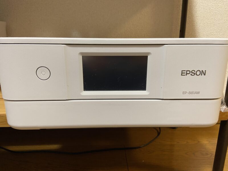 EPSON カラリオ EP-881AWプリンターのサイズ感