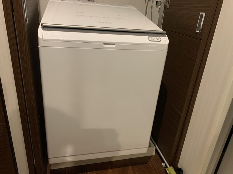 日立 ビートウォッシュ BW-DX120G洗濯乾燥機の正面