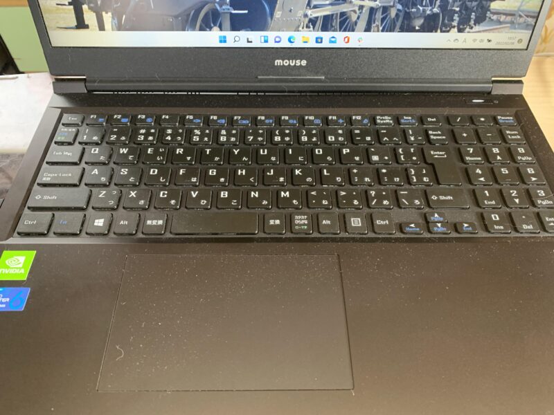 mouse K5ノートパソコンのキーボード