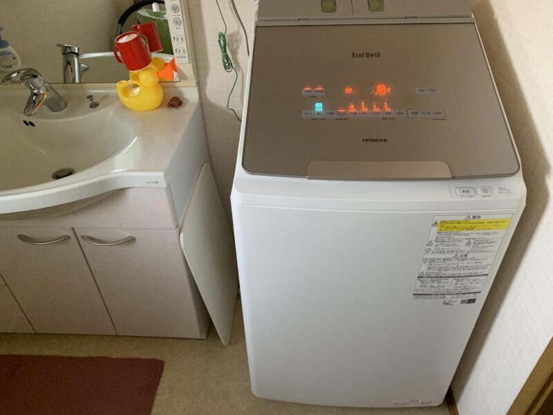 日立 ビートウオッシュ BW-DX90G洗濯乾燥機のボタン